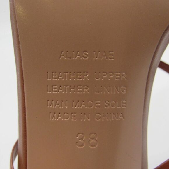 Alias Mae Rachel Mule Sandal in Tan Leather SZ 38 - Picture 10 of 10